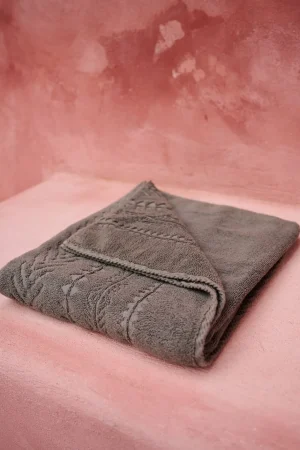 Devotion TWINS Bath Towel Large-Grey/Grey^Women Towels