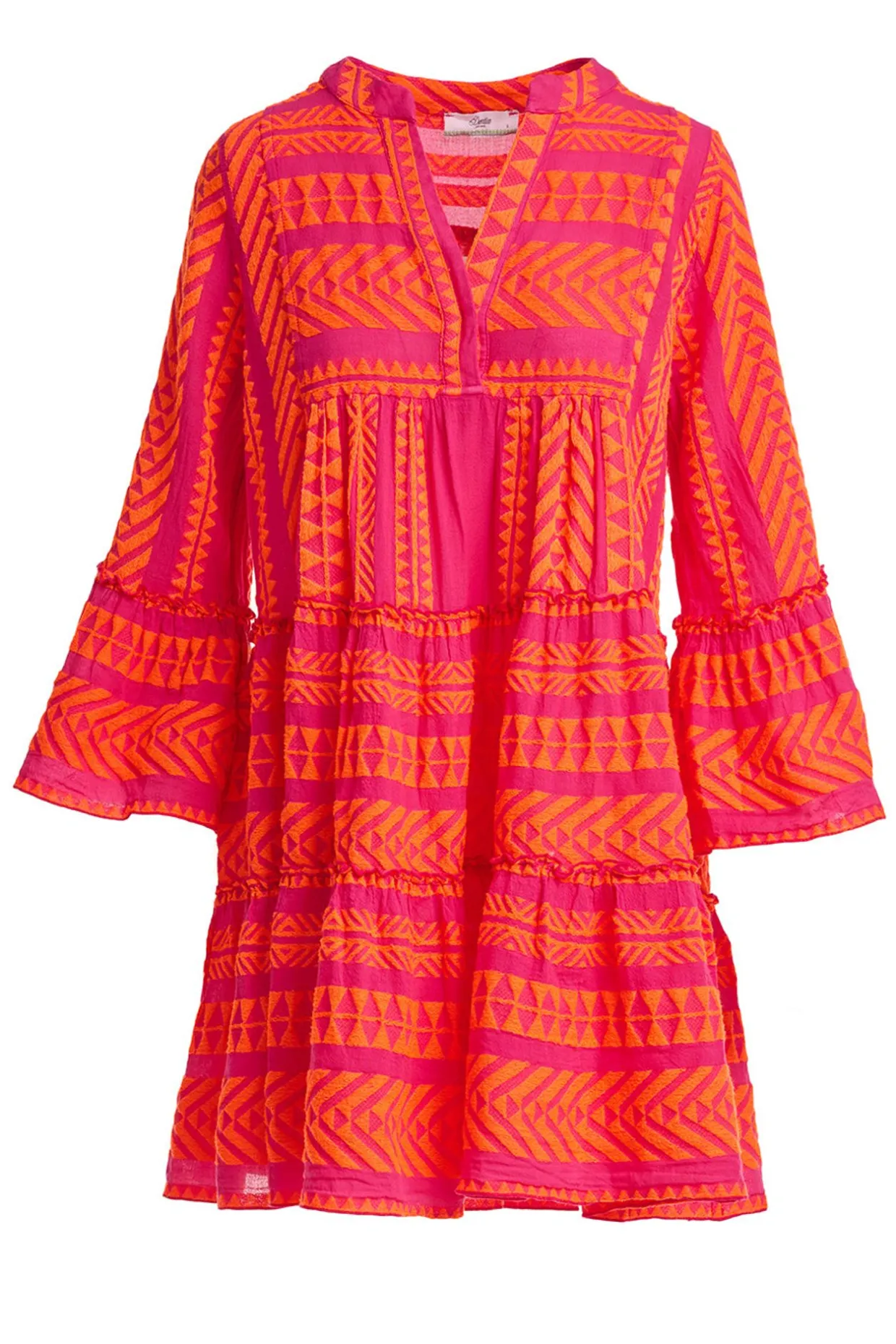 Devotion TWINS Ella Short-N.Orange/Fushia^Women Dresses