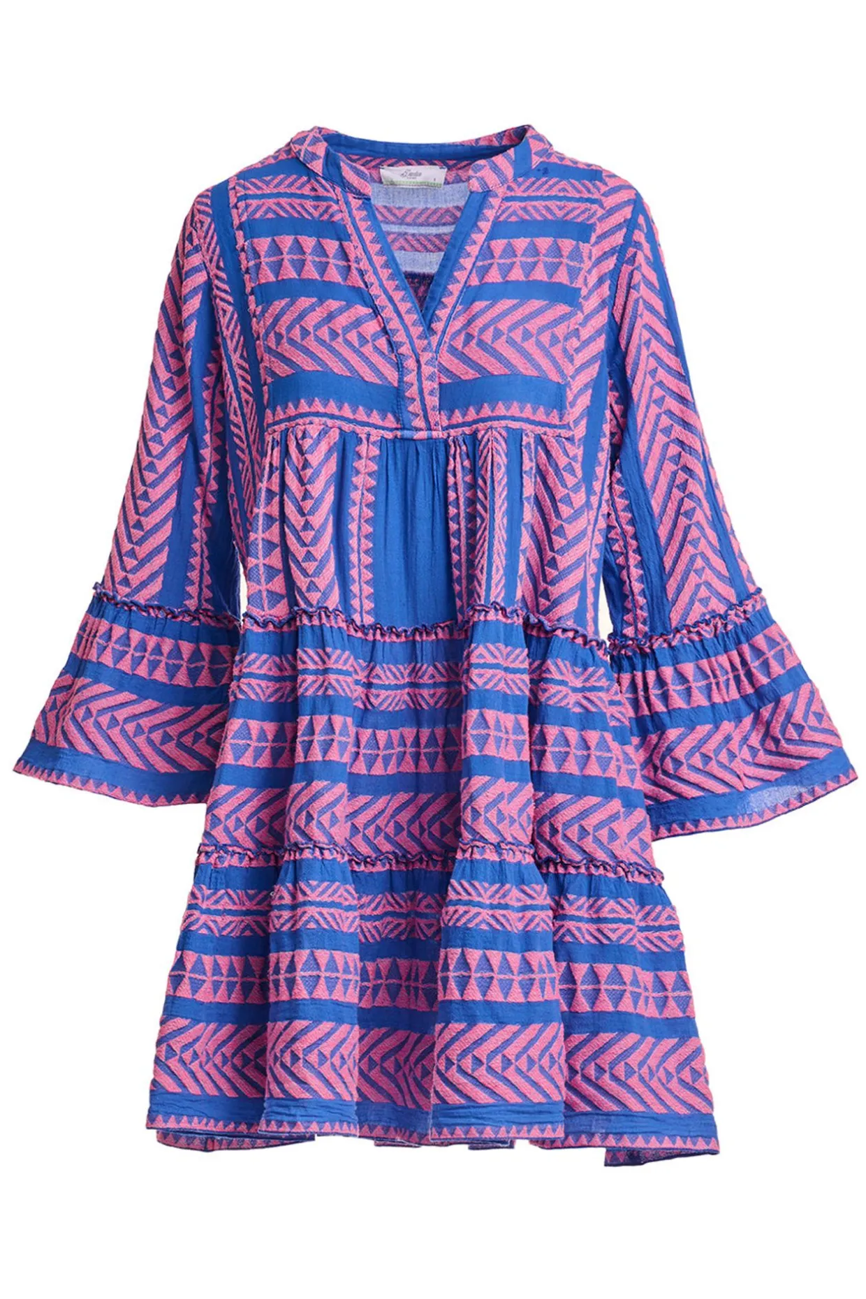 Devotion TWINS Ella Short-N.Pink-B.Bl/Blue^Women Dresses