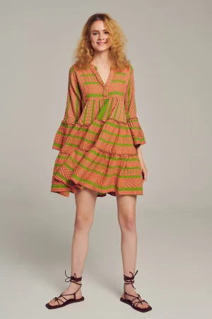 Devotion TWINS Ella Short-N.Pink/Celery^Women Dresses