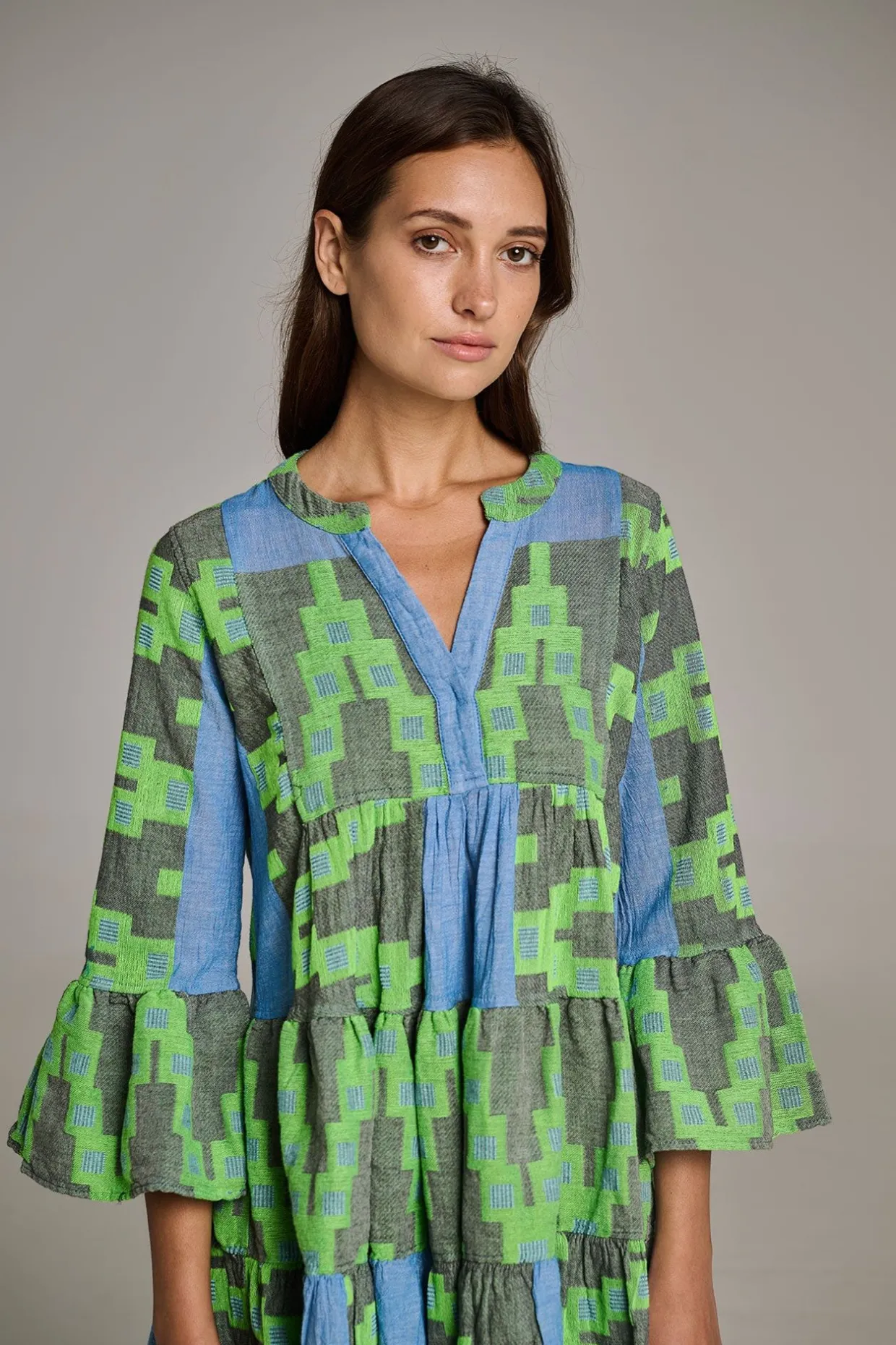 Devotion TWINS Ella-Blue/Green^Women Mommy & Me